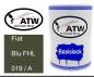 Preview: Fiat, Blu FHL, 019 / A: 500ml Lackdose, von ATW Autoteile West.